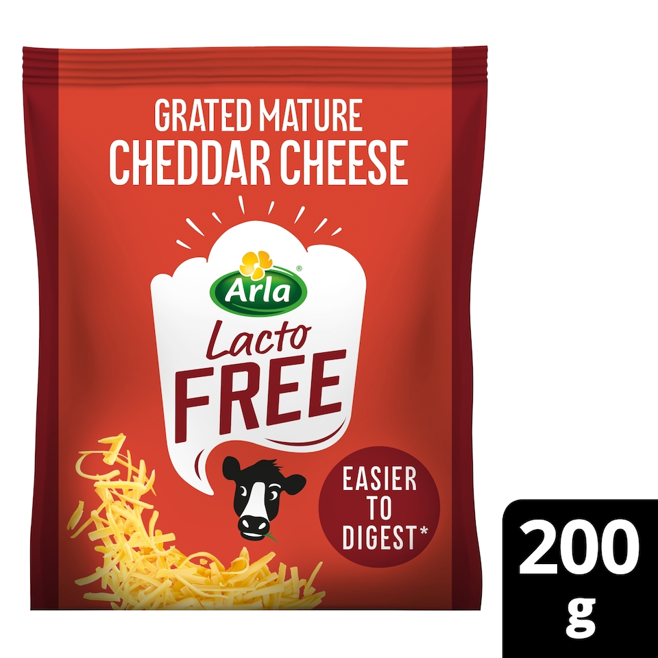 image 1 of Arla Lactofree Grated Mature Cheddar Cheese 200g