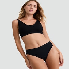 F&F 3-Pack Bonded Thongs in Black