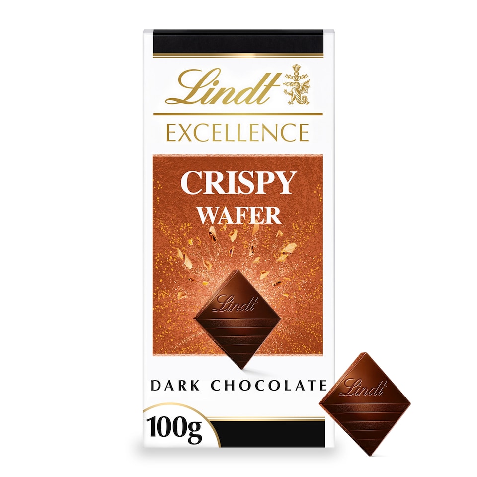 image 1 of Lindt Excellence Dark Crispy Wafer 100g