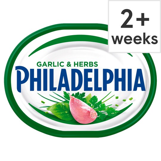 Philadelphia Soft Cheese With Garlic Herb 170g Tesco Groceries