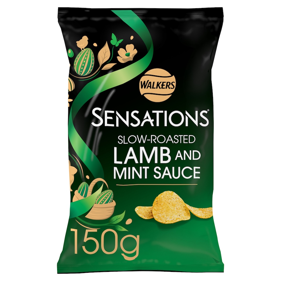 Sensations Slow Roasted Lamb & Mint Sauce Potato Crisps 150g