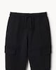 image 5 of F&F Boys Cotton Rich Cargo Joggers in Black