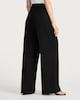 image 4 of F&F Double Pleat Wide Leg Trousers in Black
