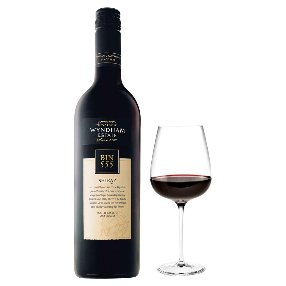 image 1 of Wyndham Bin 555 Shiraz 75Cl