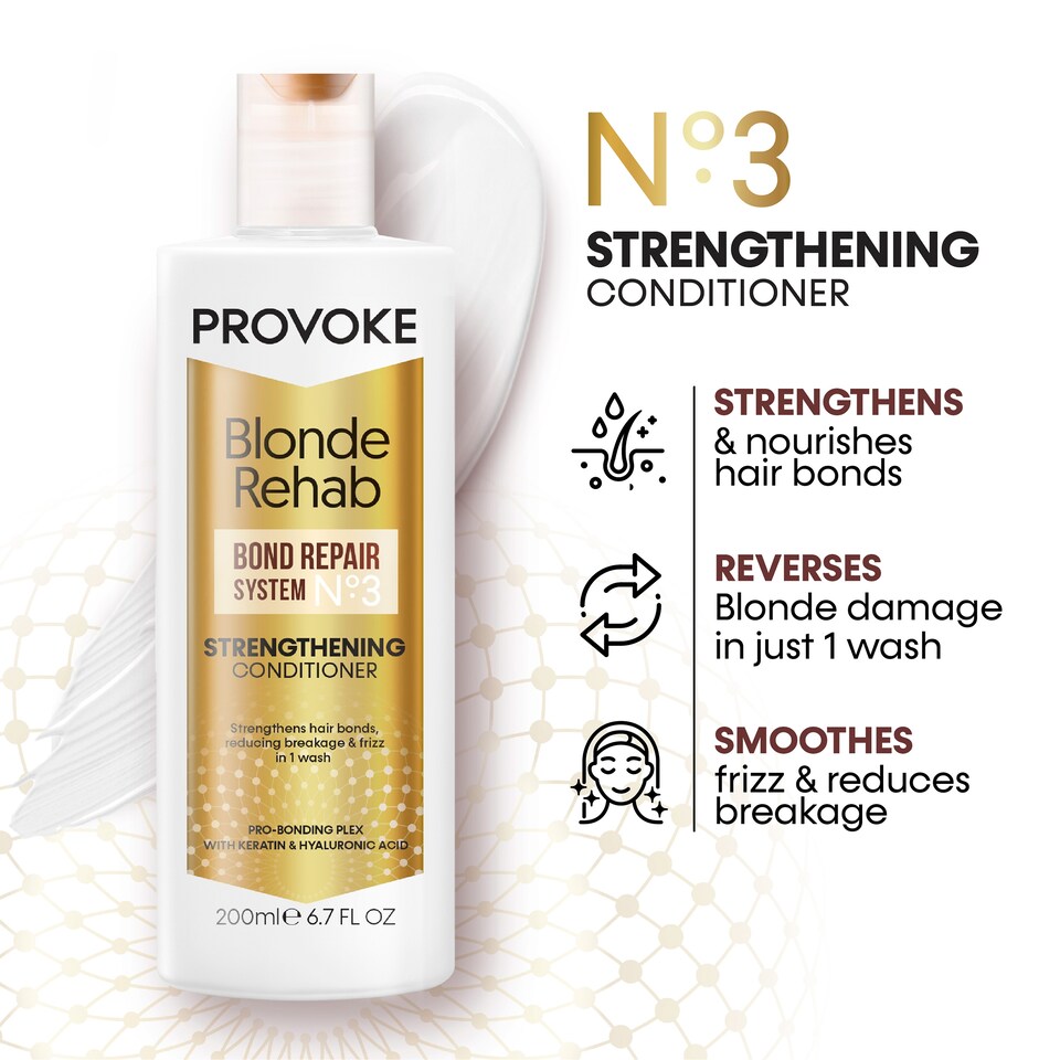 image 1 of PRO VOKE Blonde Rehab Strengthening Conditioner No.3 200ml