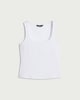 image 4 of F&F Polyamide Scoop Neck Vest in White