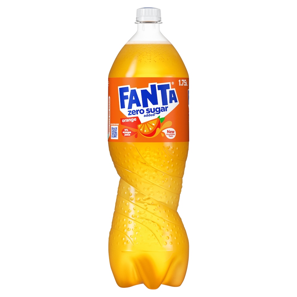 Fanta Zero Sugar Soft Drink - Orange 1.75L