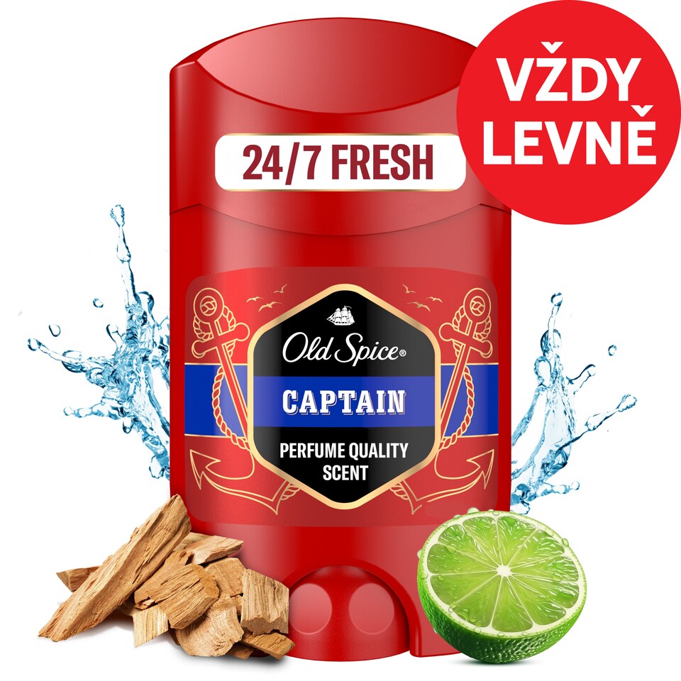 Obrázek 1 pro produkt Old Spice Captain Tuhý Deodorant Pro Muže 50ml
