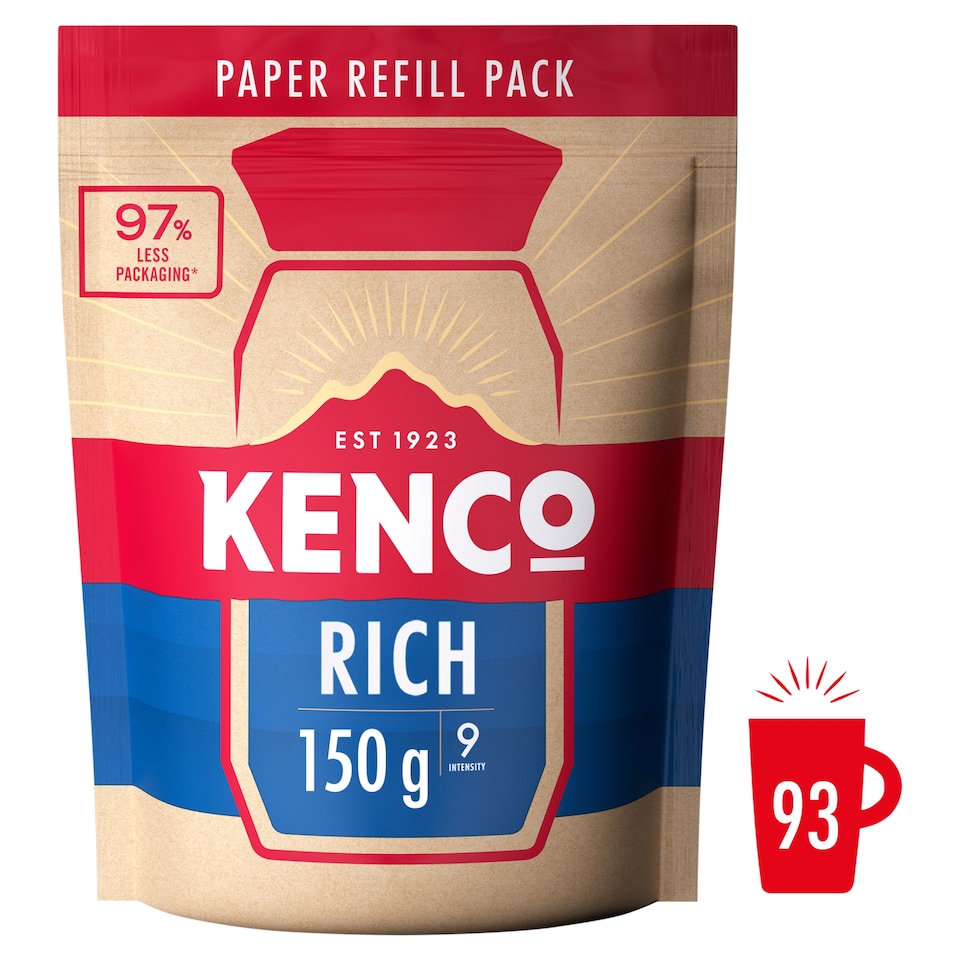image 1 of Kenco Rich Instant Coffee Paper Refill 150g