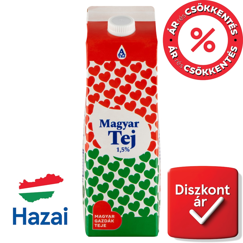 Magyar Tej ESL tej 1,5% 1 l  1. kép
