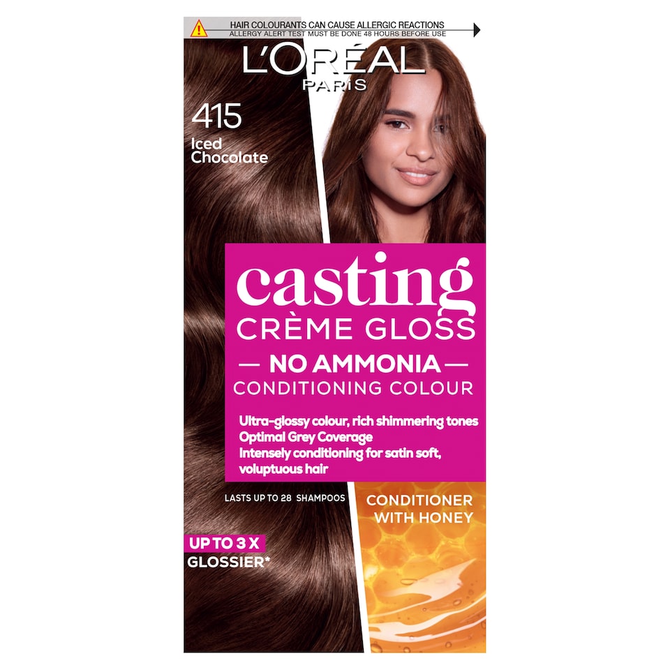 image 1 of L'Oreal Paris Casting Creme Gloss 415 Iced Chocolate Brown Semi-Permanent Hair Dye