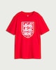 image 4 of England Cotton Rich Three Lions T-Shirt in Red
