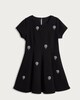 image 4 of The F&F Edit Diamanté Embellished Fit and Flare Dress in Black