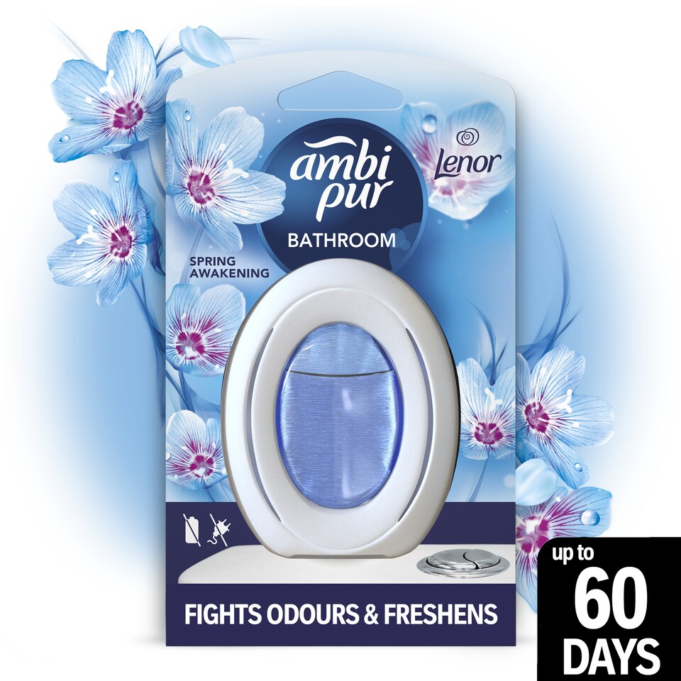image 1 of Ambi Pur Bathroom, Continuous Air Freshener Odour Elimination & Prevention, Spring Awakening 1 Count