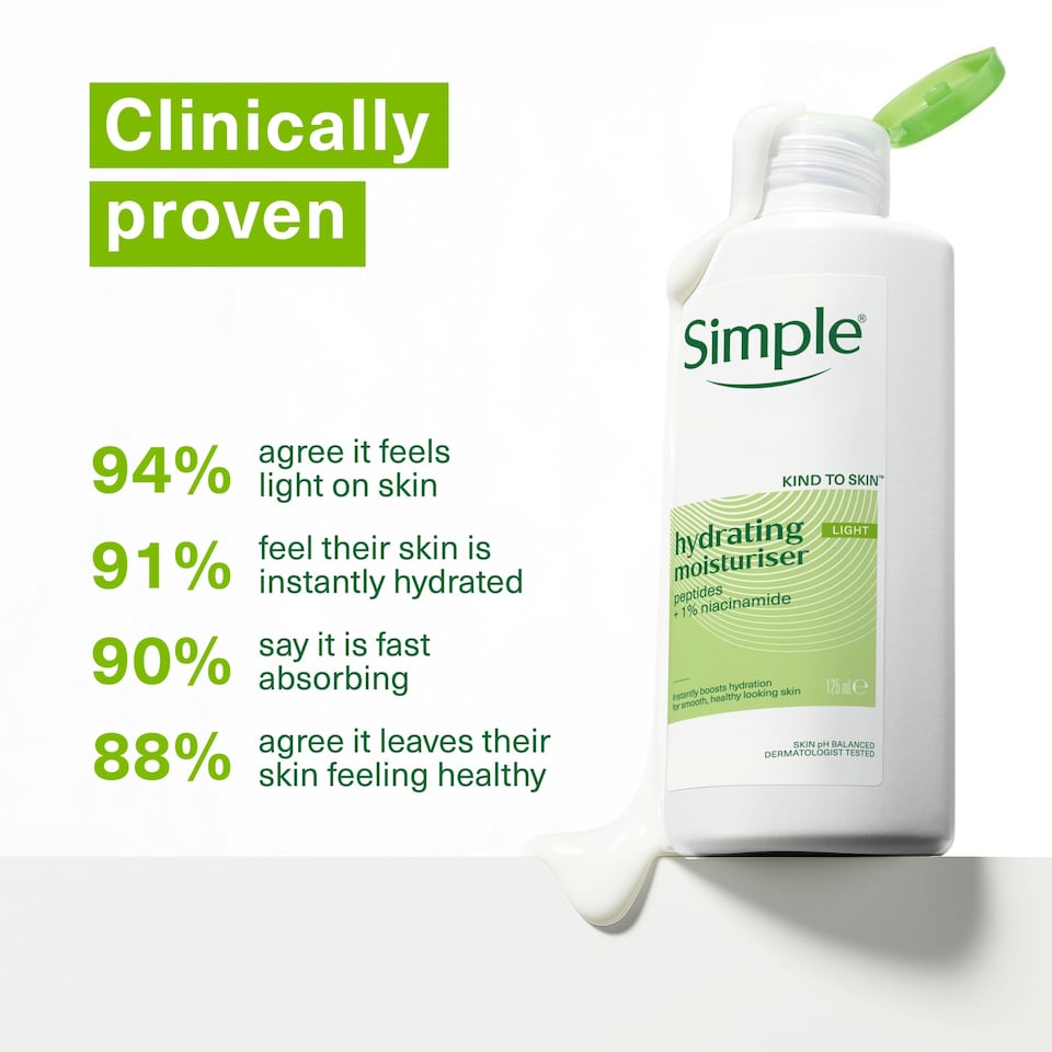 image 1 of Simple Kind To Skin Hydrating Light Moisturiser 125Ml