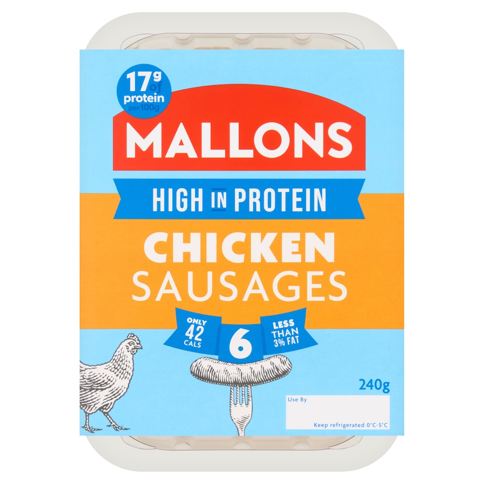 Mallons Low Fat G/ Free Chicken Sausages 240G