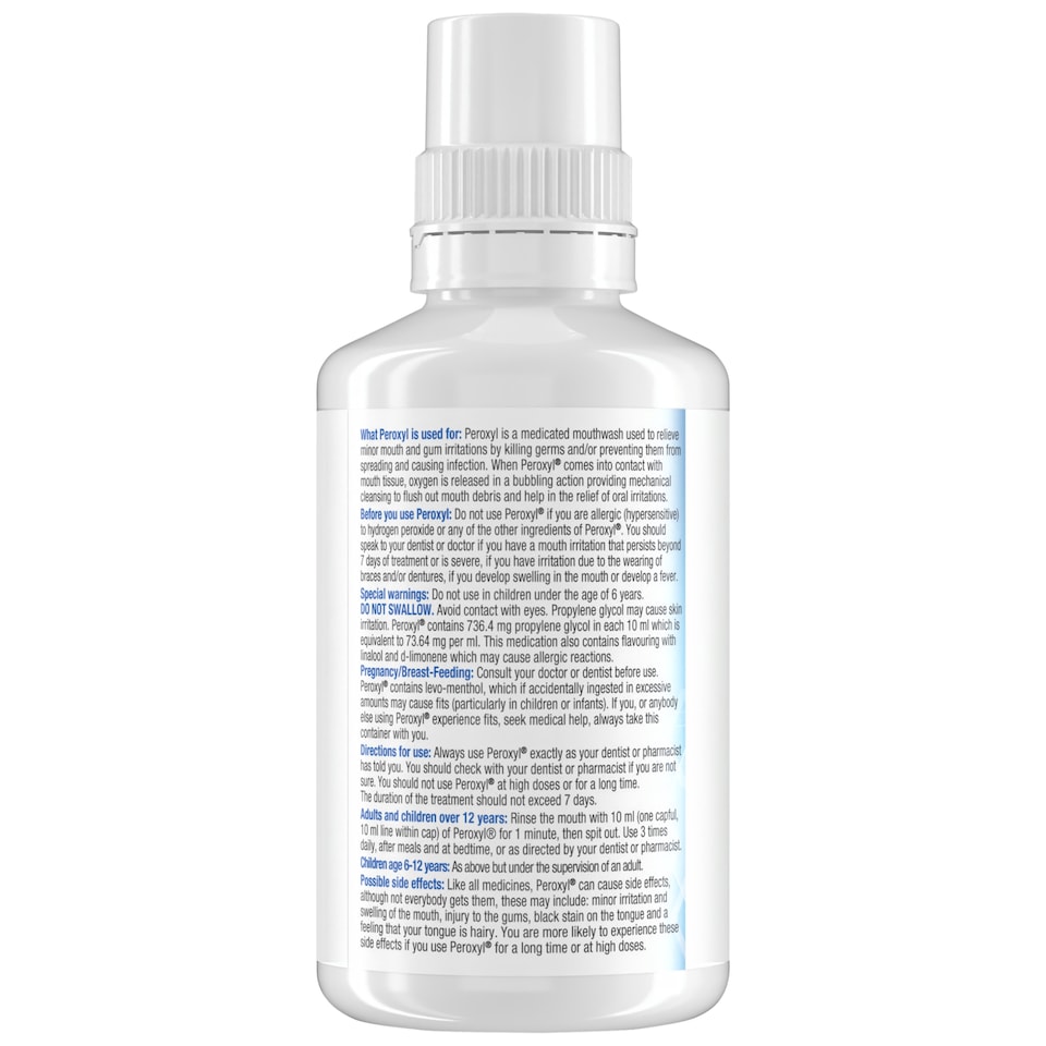 image 1 of Colgate Peroxyl Medicated Mouthwash Alcohol Free 300ml