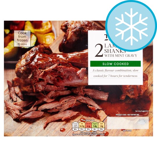 Tesco 2 Lamb Shanks In Mint Gravy 800G Tesco Groceries