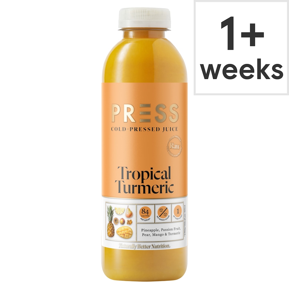 PRESS Tropical Turmeric Cold Pressed Juice 750ml