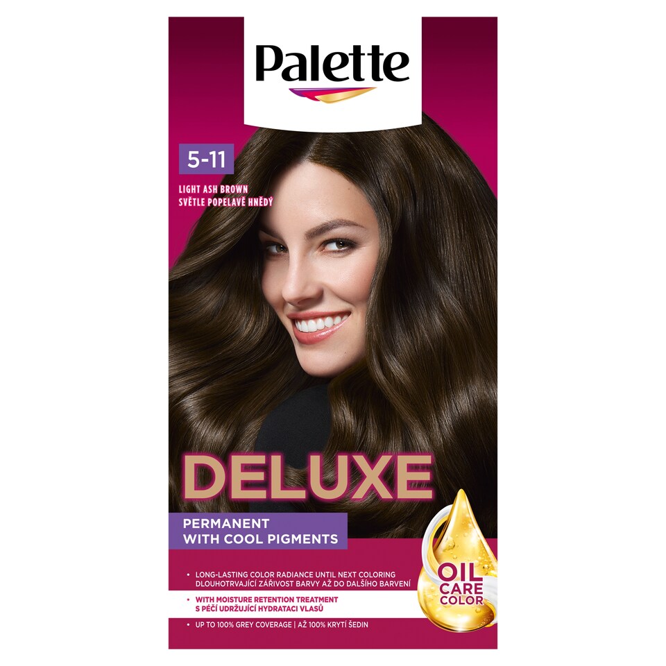 image 1 of Palette Deluxe barva na vlasy Světle popelavě hnědý 5-11