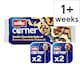 image 1 of Muller Corner Yogurt Vanilla Chocolate Balls & Banana Chocolate Flakes 4x124g