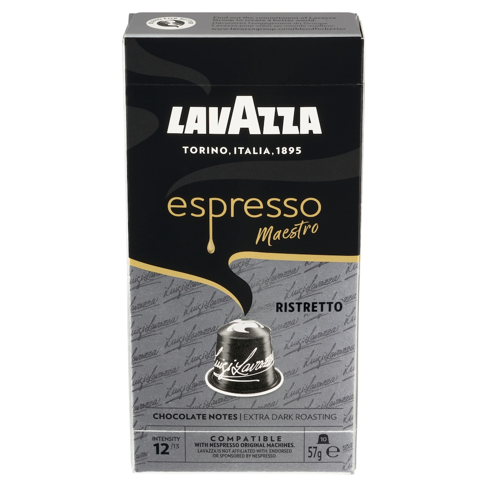 obrázok 1 z Lavazza Espresso Ristretto pražená mletá káva 10 kapsúl 57 g