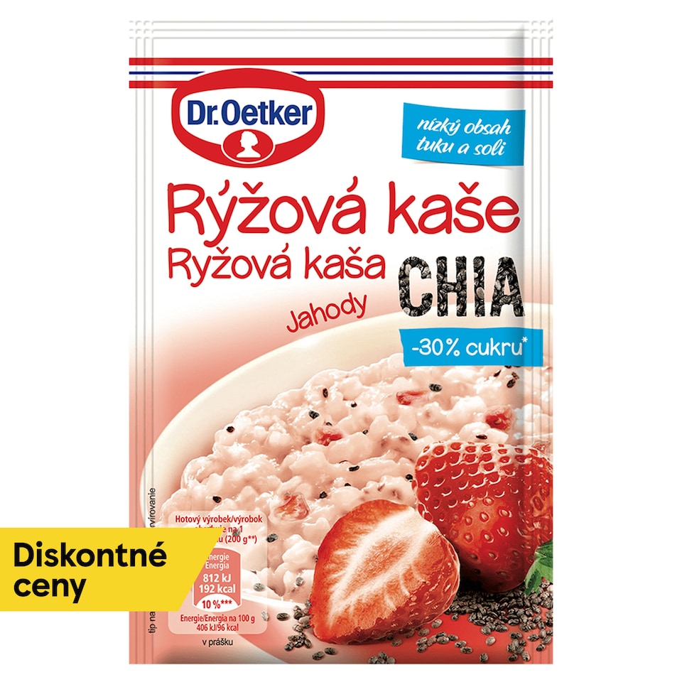 Dr.Oetker Strawberry Rice Porridge, Chia 50 g