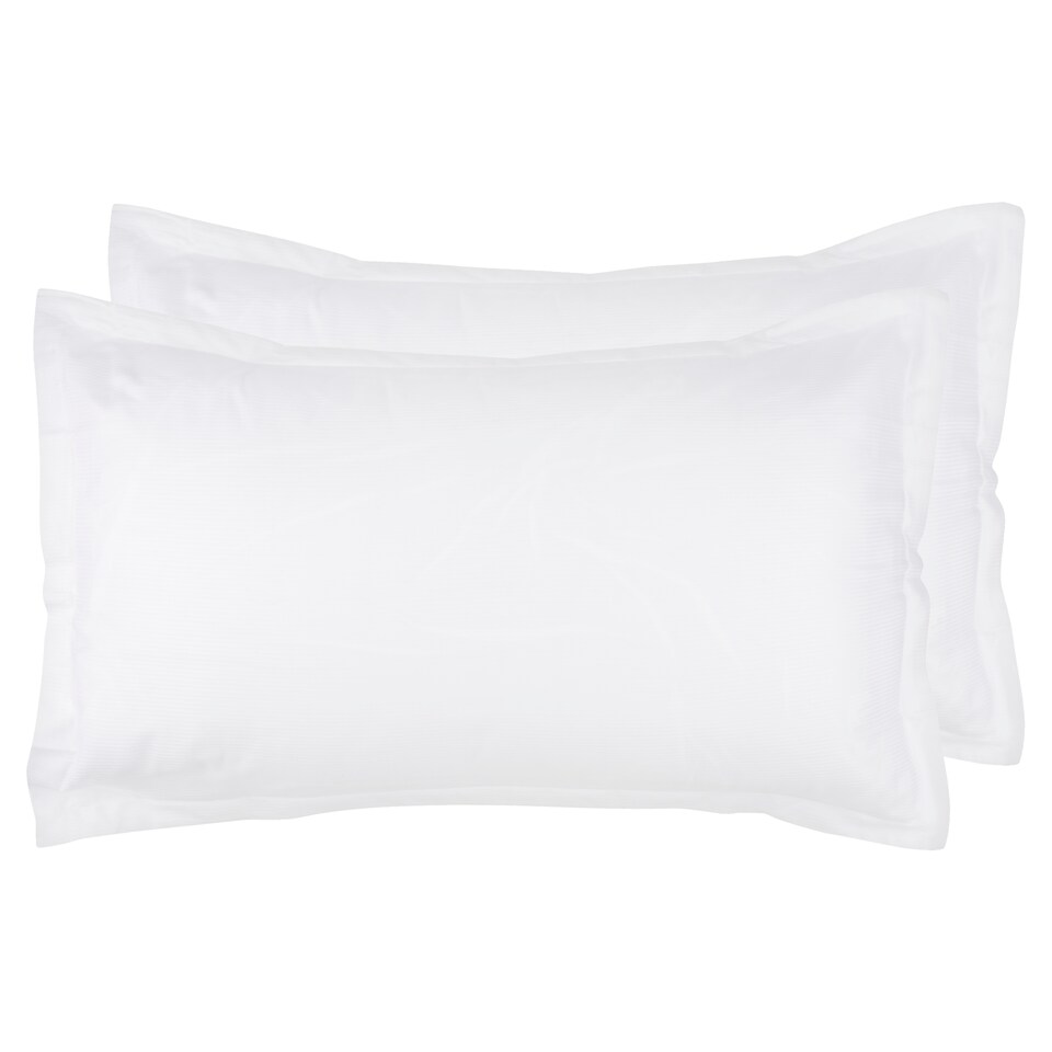 F&F Home Hotel 400TC Cotton Tencel Sateen Stripe Oxford Pillowcase