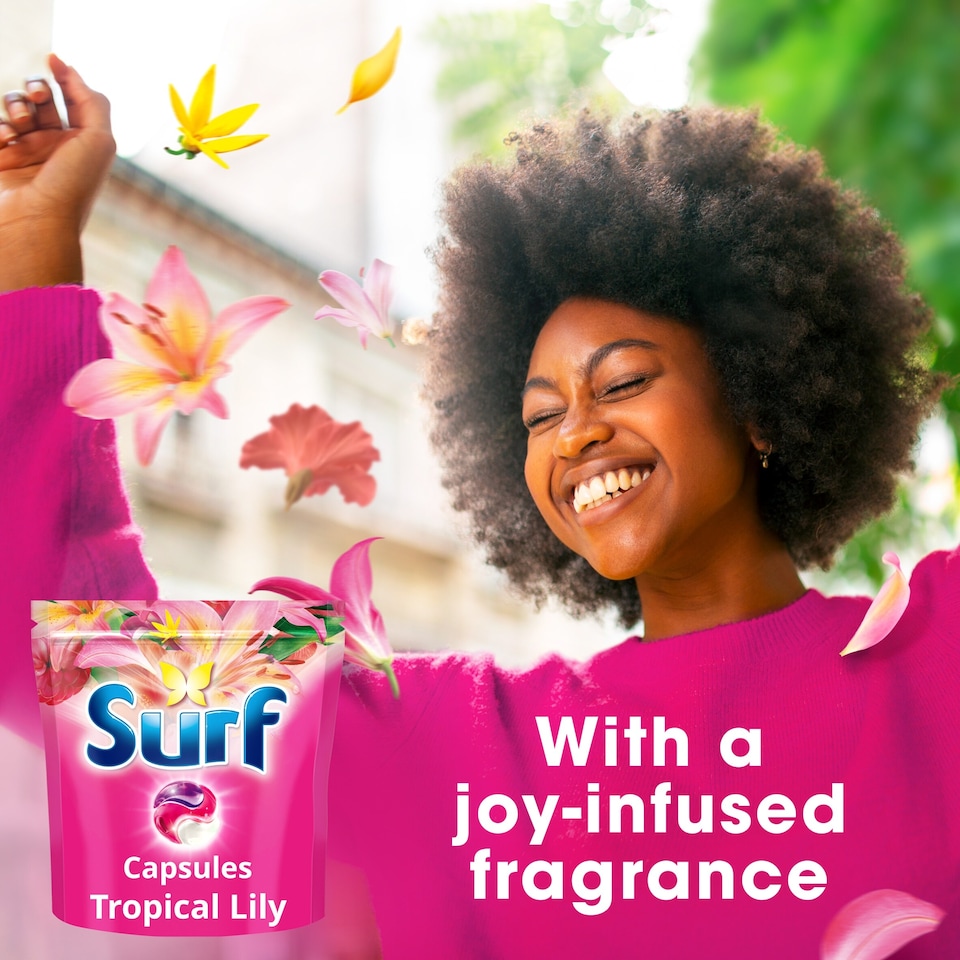 image 1 of Surf 3 in 1 Tropical Lily Washing Capsules 51 Washes 882g