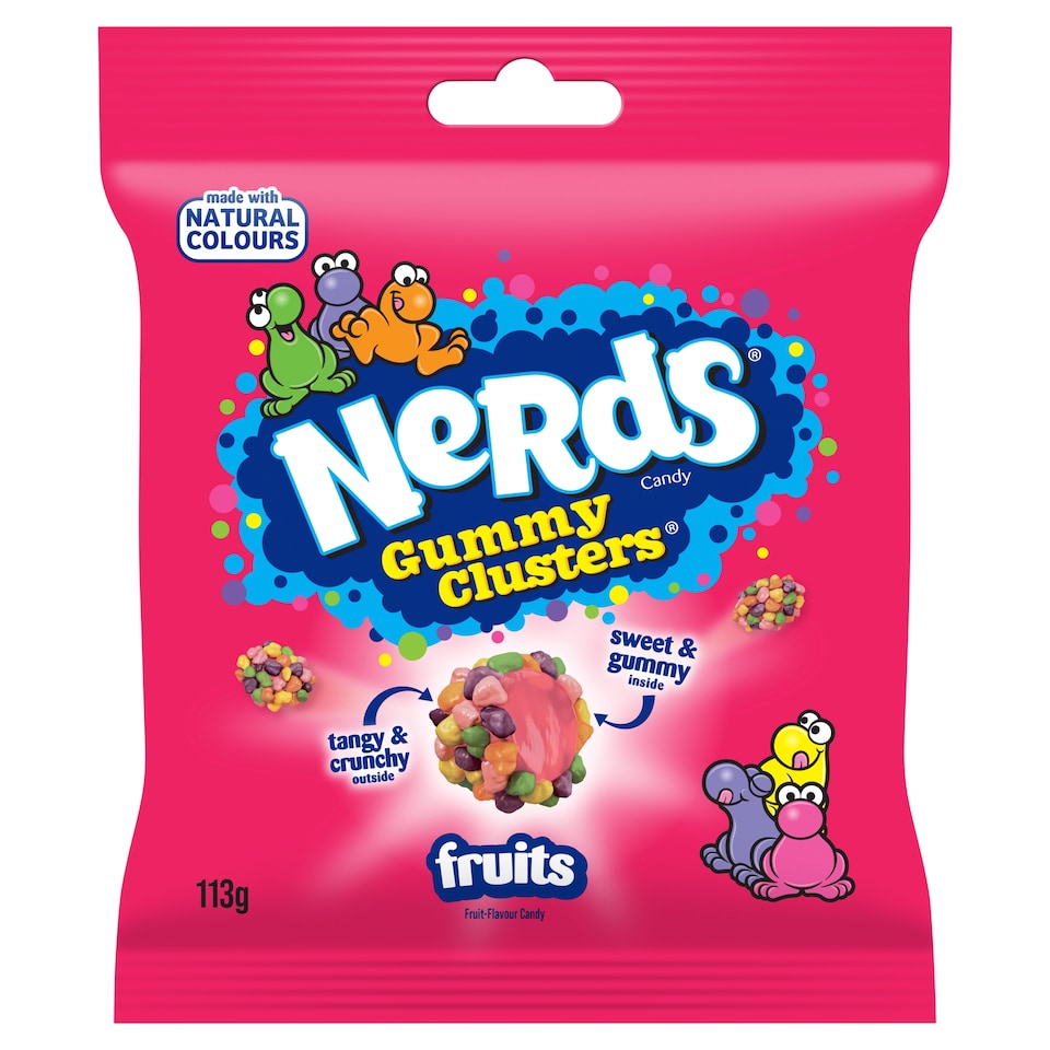 Nerds Gummy Clusters Candy - Fruits 113g