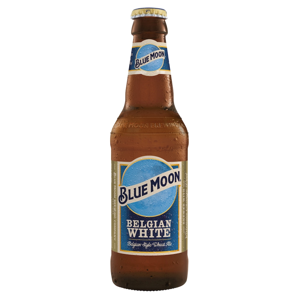 image 1 of Blue Moon Belgian Style Wheat Beer Bottle 330ml