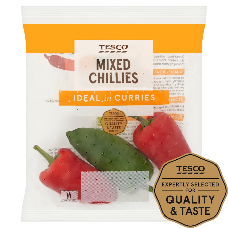 image 1 of Tesco Mixed Chillies 65G