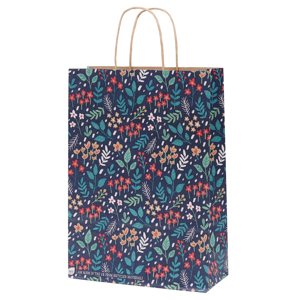 Eco Nature Floral Navy Large Bag Tesco Groceries