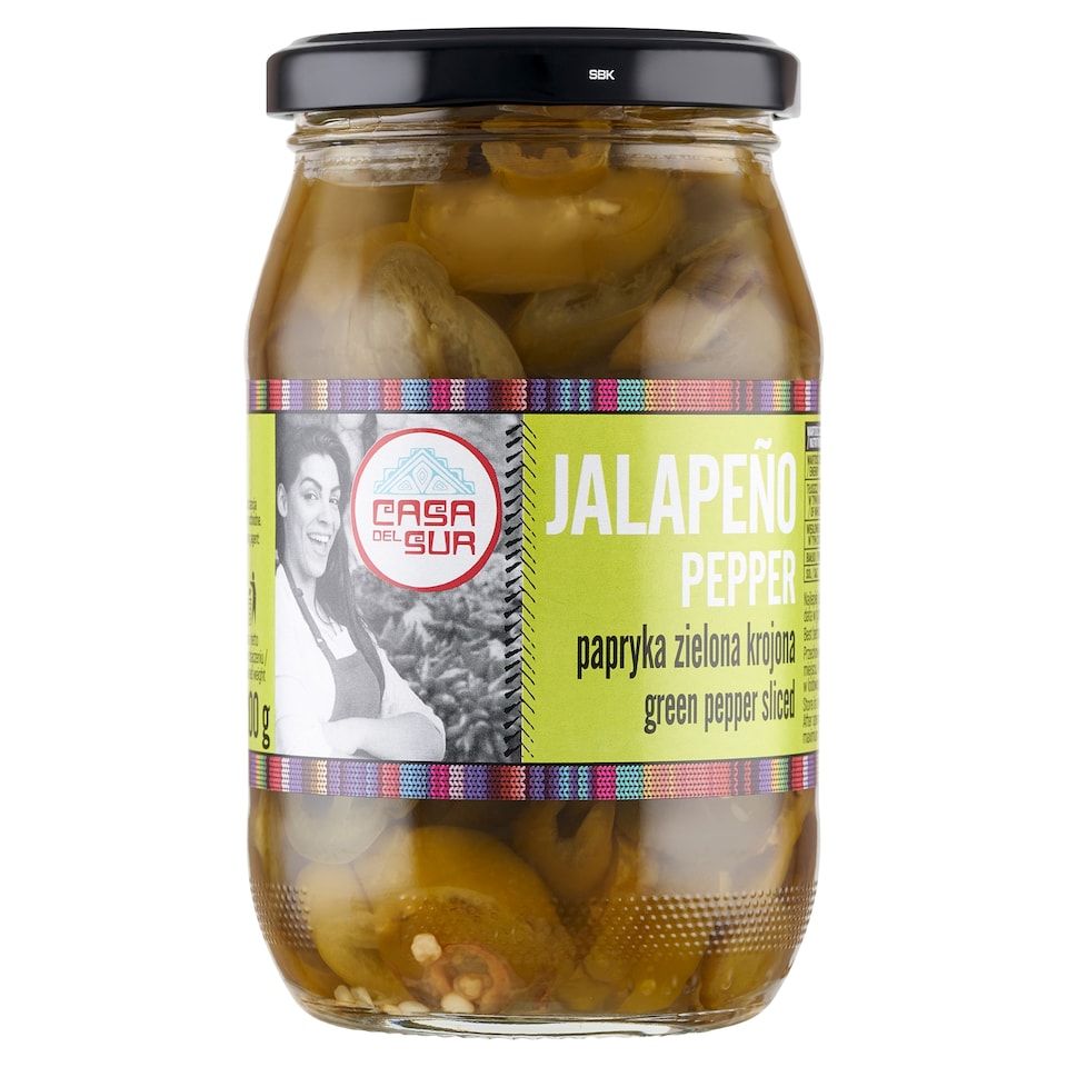 Casa Del Sur - Green Sliced Jalapeno Peppers 340g