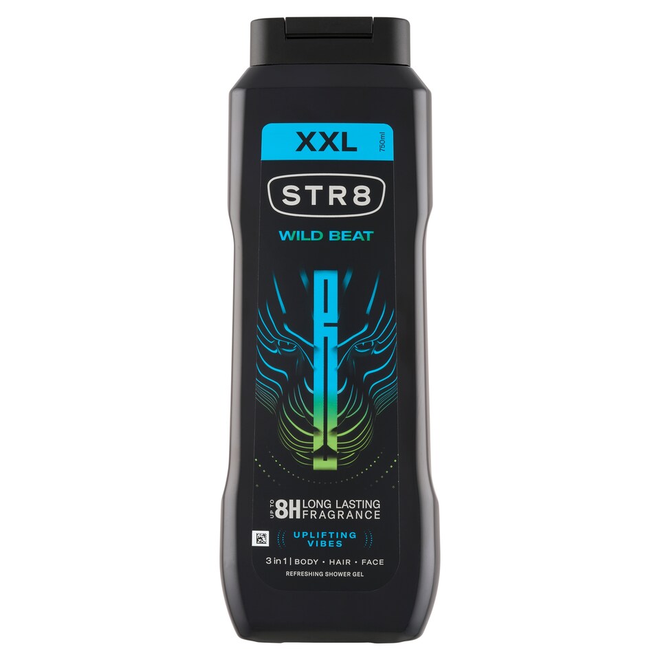 Obrázek 1 pro produkt STR8 Wild Beat osvěžující sprchový gel 3 v 1 750ml			