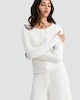 image 1 of Rise by Zara McDermott Modal Rich Button Front Pyjama Cardigan in Cream