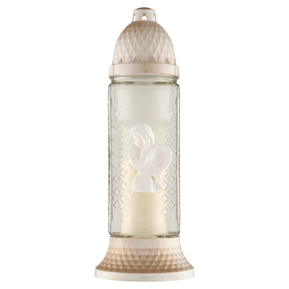 Grave Glass Jar with Candle LA 870 110 g