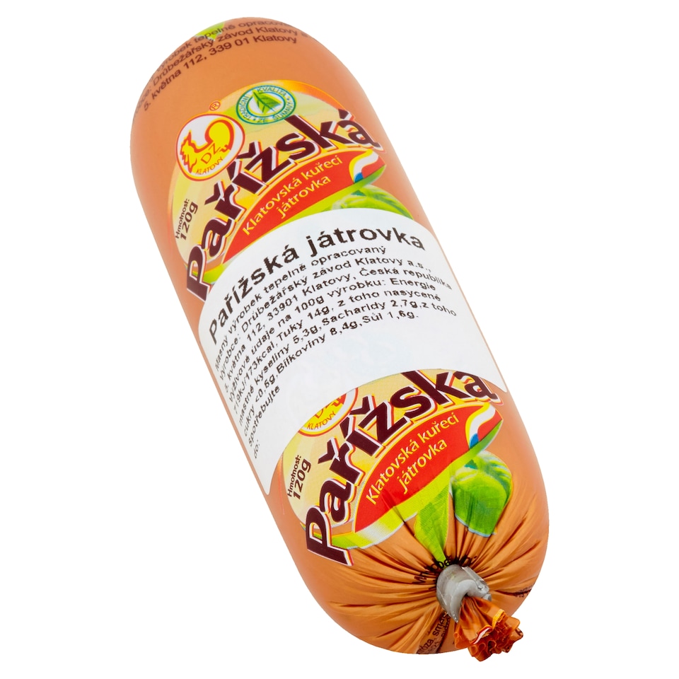 image 1 of DZ Klatovy Parisian Klatovy Chicken Liver Pate 120g