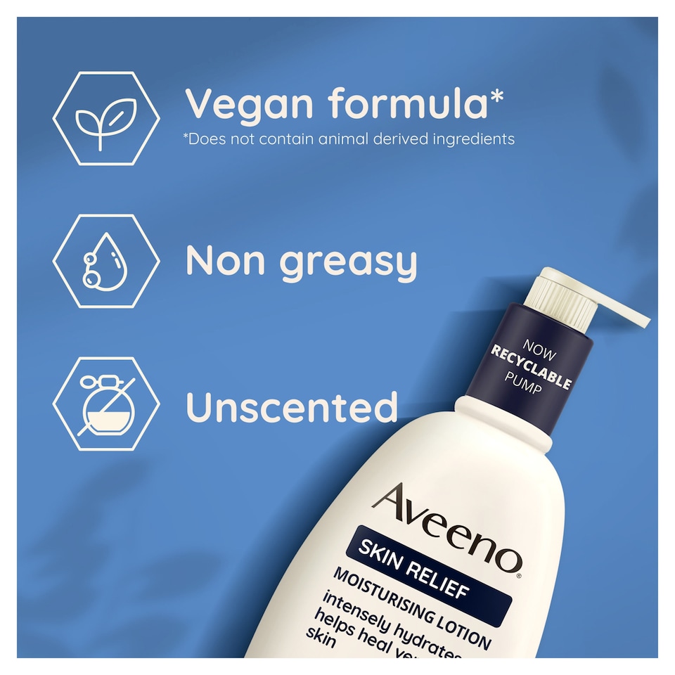 image 1 of Aveeno Skin Relief Body Lotion Moisturiser for Very Dry Skin 500ml