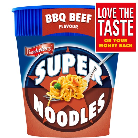 Batchelors Super Noodle Pot Bbq Beef 75G Tesco Groceries