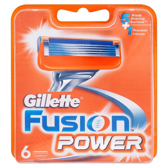 Gillette Fusion Power Razor Blades 6 Pack Tesco Groceries