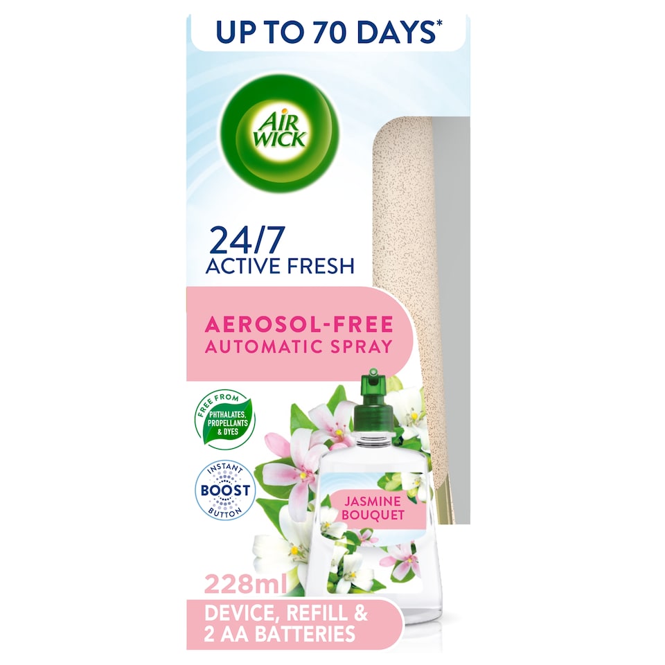 Air Wick 24/7 Active Fresh Kit Jasmine Bouquet 228ml