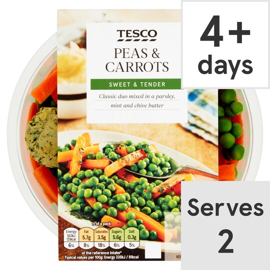 Tesco Peas & Carrots 300G Tesco Groceries