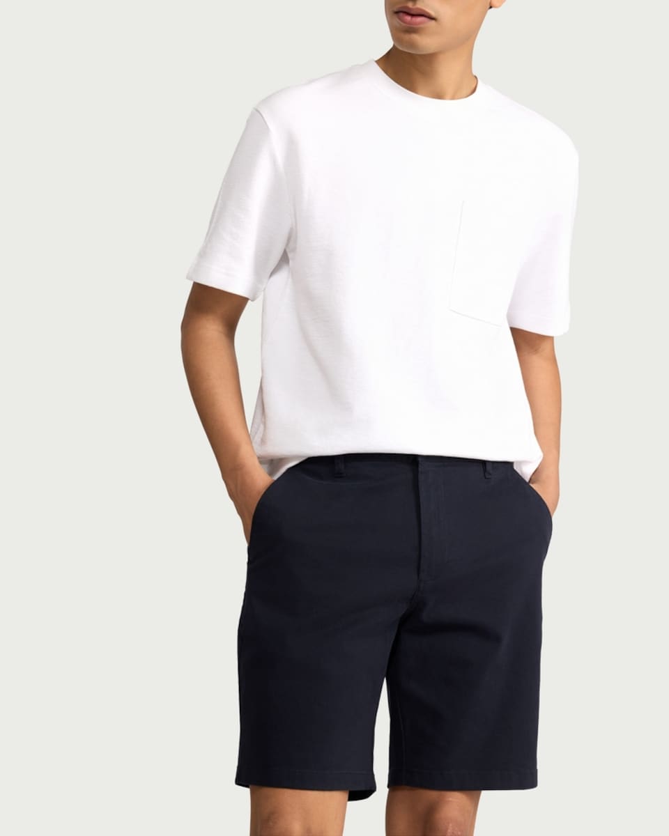 image 1 of F&F 2-Pack Cotton Rich Chino Shorts in Navy