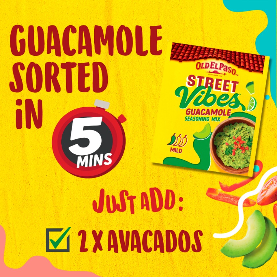 image 1 of Old El Paso Street Vibes Guacamole Seasoning Mix 20g