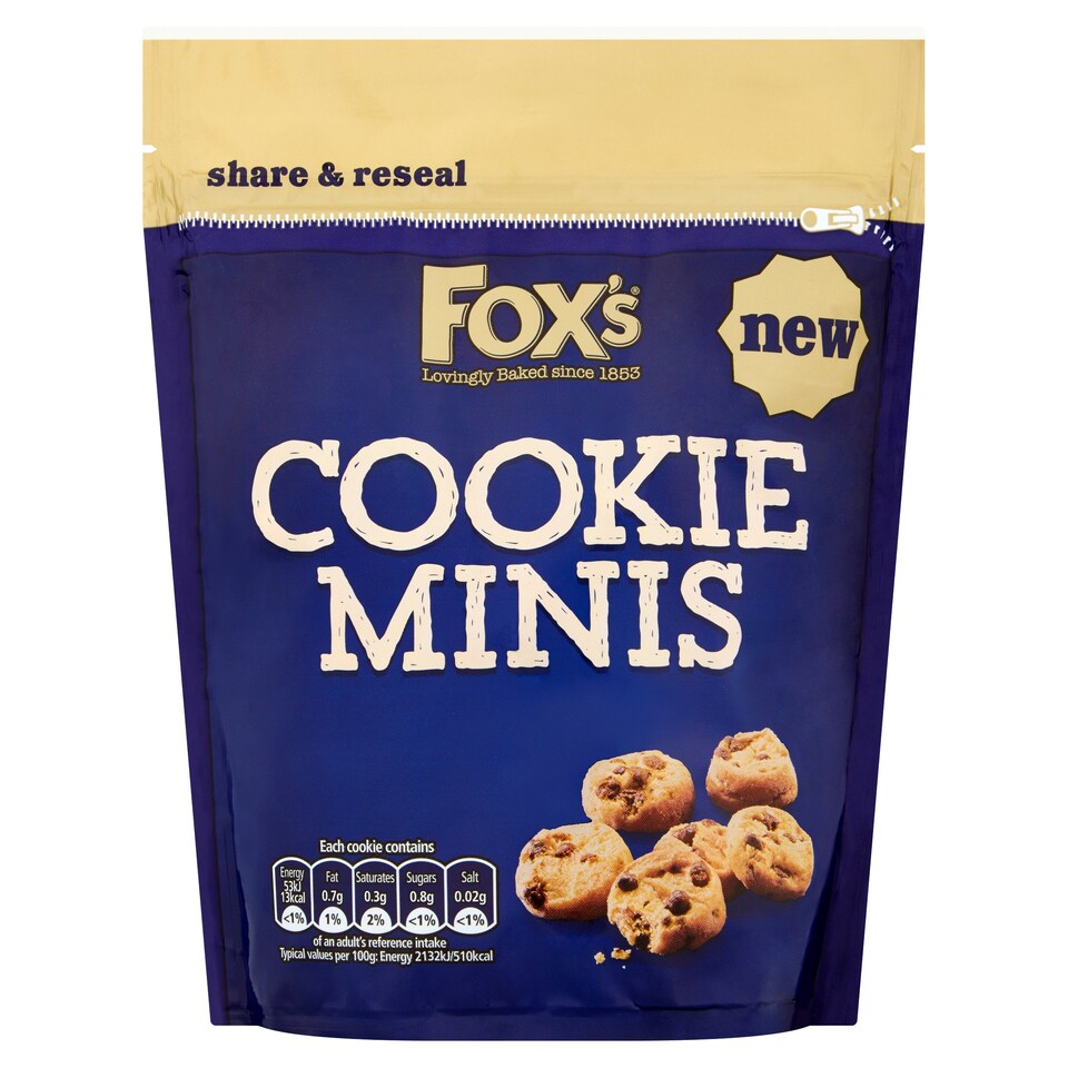 image 1 of Fox's Mini Cookies Pouch 120g