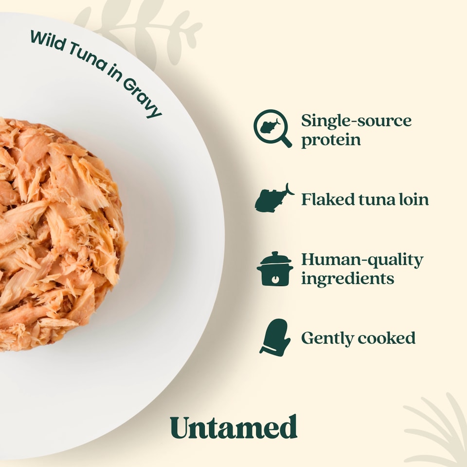image 1 of Untamed Wild Tuna in Gravy Cat Food 75G