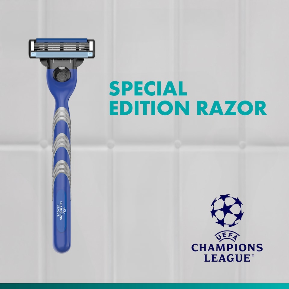 image 1 of Gillette Mach 3 Value Pack: Mens Razor + 12 Blade Refills
