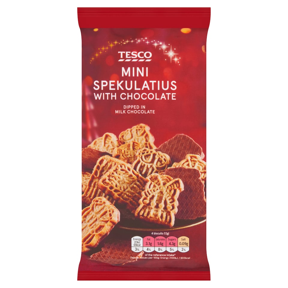 Tesco Mini Spekulatius with Chocolate 150 g