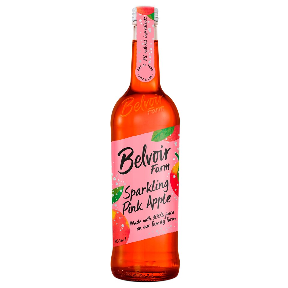 image 1 of Belvoir Pink Lady Sparkling Apple Juice 750Ml